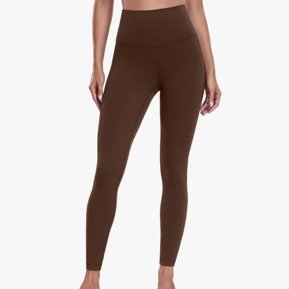 Brown High-Waisted Leggings